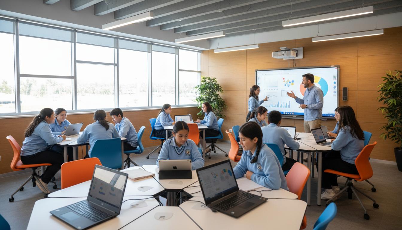Sala de clases moderna